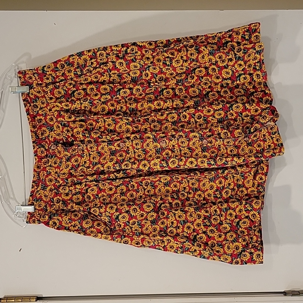 Vintage sunflower skirt